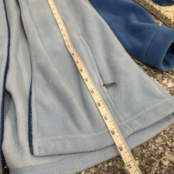 Columbia Unisex Youth L Blue Granite Mountain Fleece Jacket - Picture 6 of 7